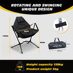 Portable Folding Camping Hammock Chair with Adjustable Backrest – Lightweight Rocking Chair for Lawn, Beach & Outdoor Relaxation