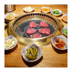Electric Indoor BBQ Grill Table with Hotpot – Korean Style, Stainless Steel